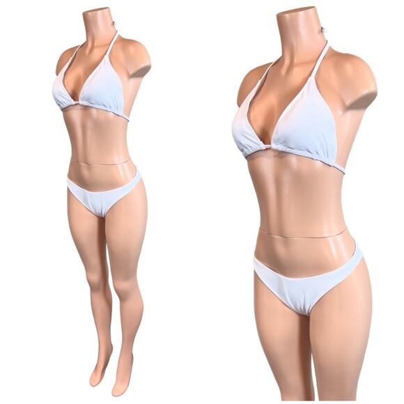 Boutique Basic White Bikini Large Set $39 - Picture 5 of 15